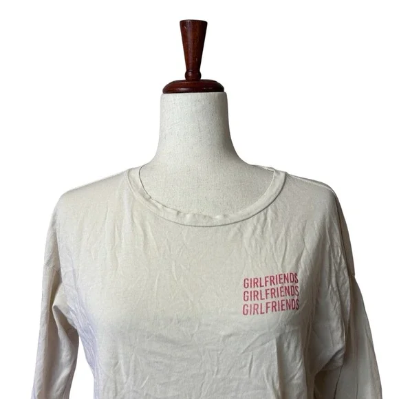 Mate the Label Tee Size Small Boatneck Top 100% Organic Cotton "Girlfriends" - Picture 4 of 14